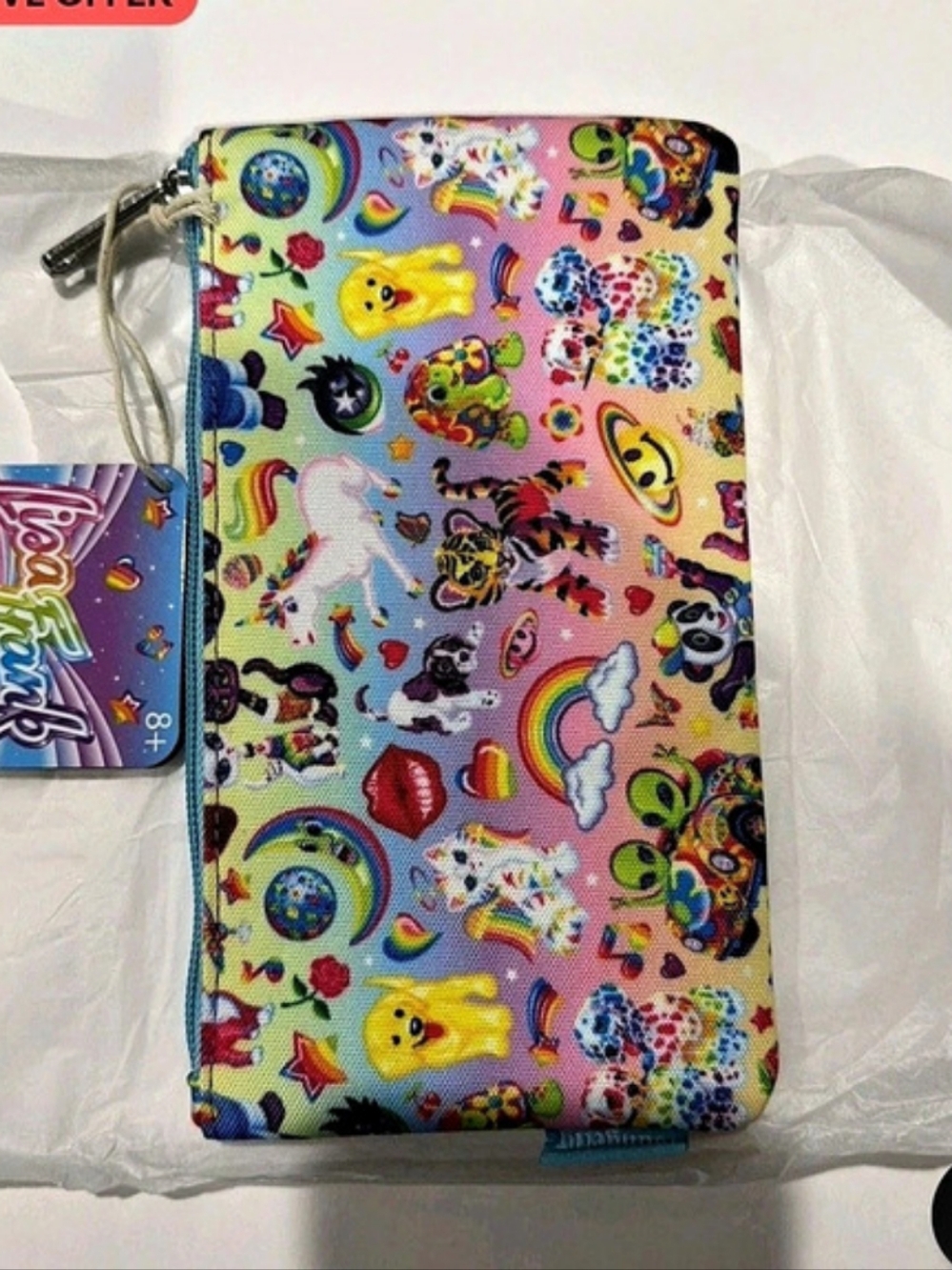 Lisa Frank x Loungefly 90s Printed Wristlet NWT